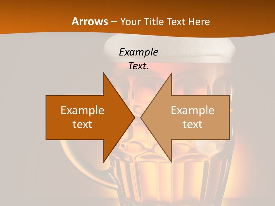 Alcohol Amber Background PowerPoint Template