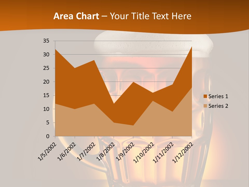 Alcohol Amber Background PowerPoint Template
