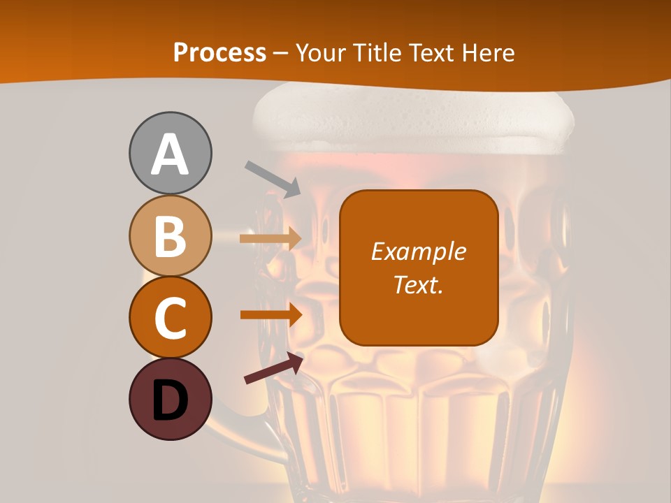 Alcohol Amber Background PowerPoint Template
