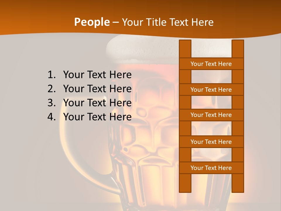 Alcohol Amber Background PowerPoint Template