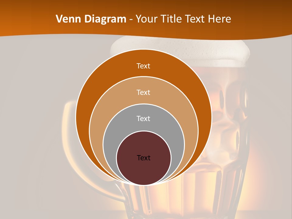 Alcohol Amber Background PowerPoint Template