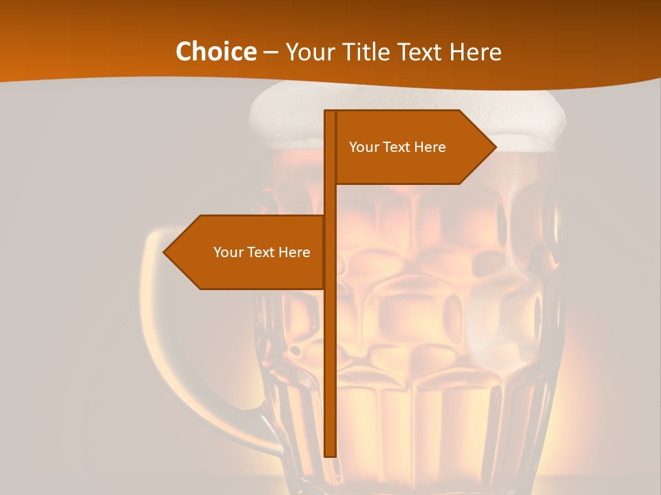 Alcohol Amber Background PowerPoint Template