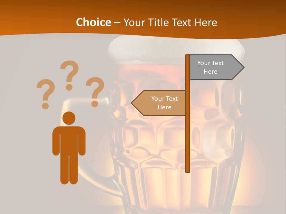 Alcohol Amber Background PowerPoint Template