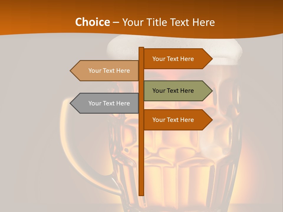Alcohol Amber Background PowerPoint Template