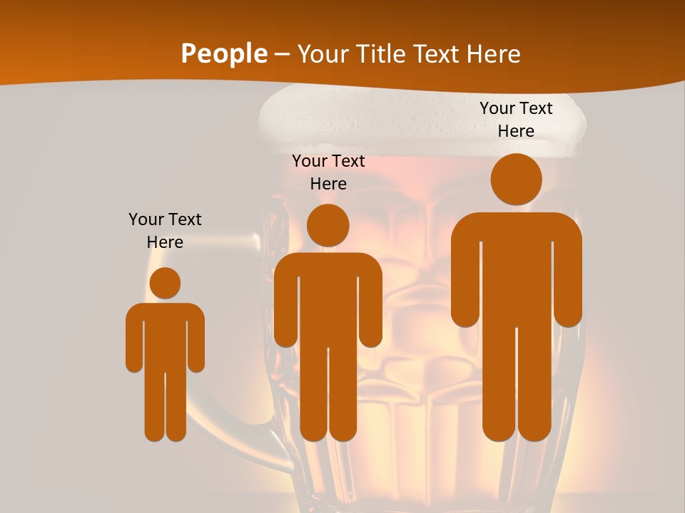 Alcohol Amber Background PowerPoint Template