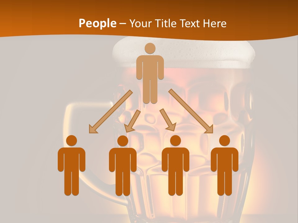 Alcohol Amber Background PowerPoint Template