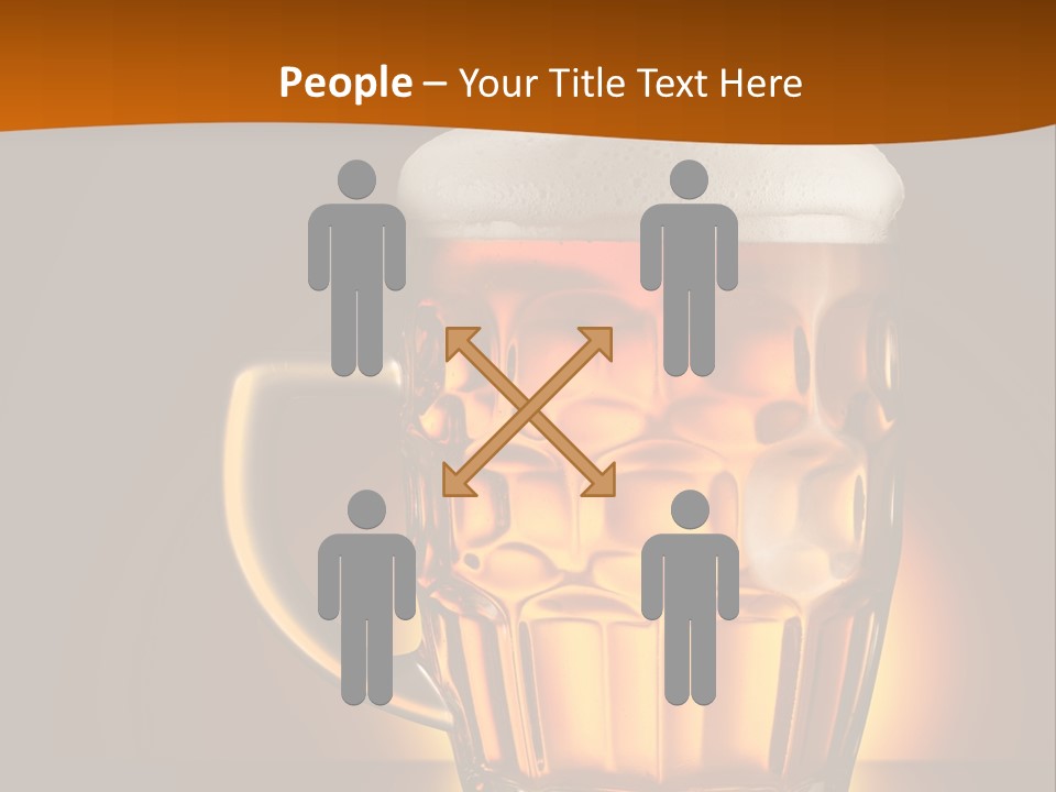 Alcohol Amber Background PowerPoint Template