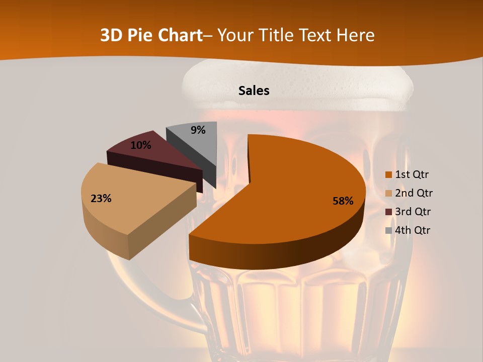 Alcohol Amber Background PowerPoint Template