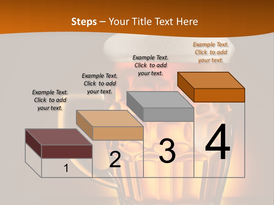 Alcohol Amber Background PowerPoint Template
