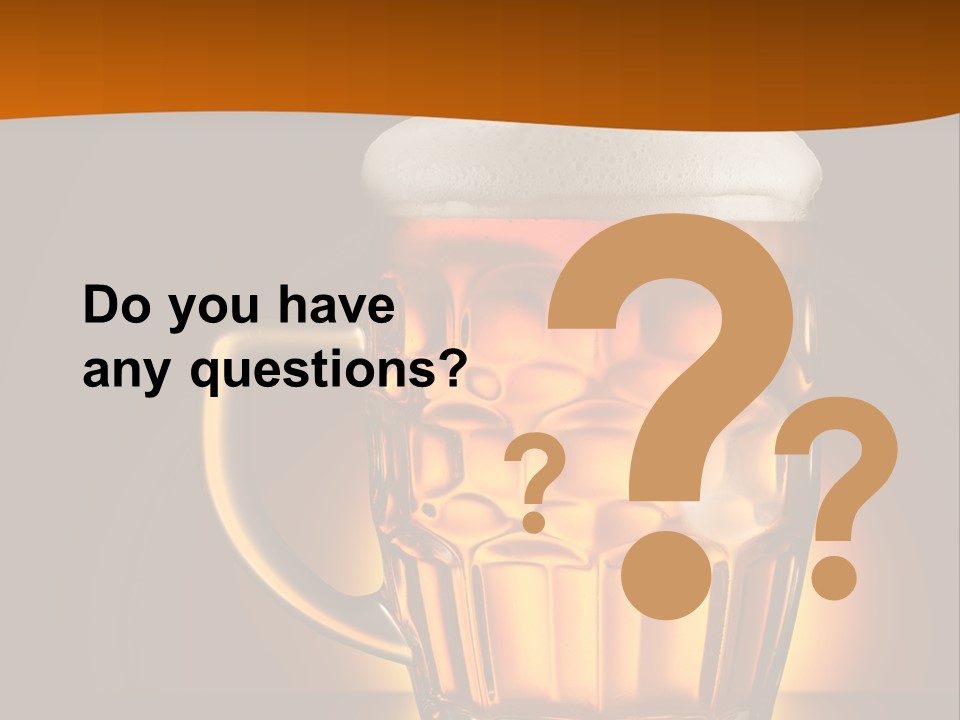 Alcohol Amber Background PowerPoint Template