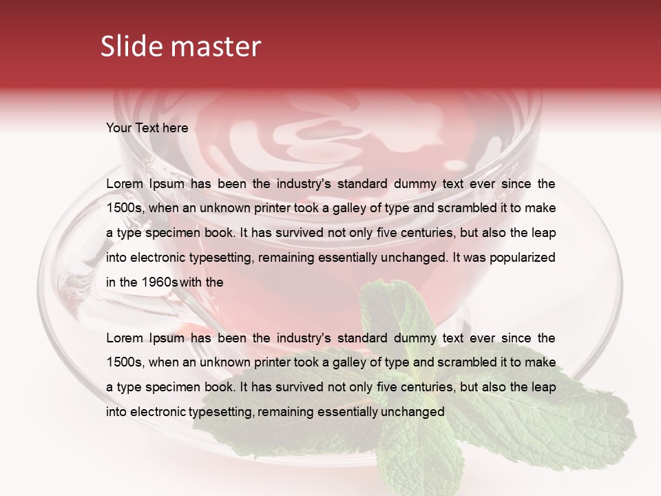 Cut Tea Whole PowerPoint Template