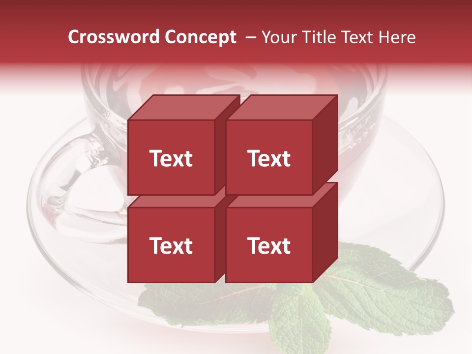 Cut Tea Whole PowerPoint Template