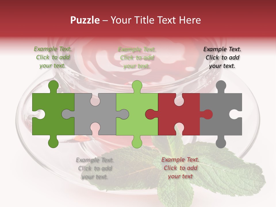 Cut Tea Whole PowerPoint Template