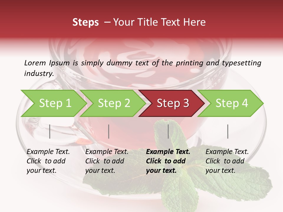 Cut Tea Whole PowerPoint Template