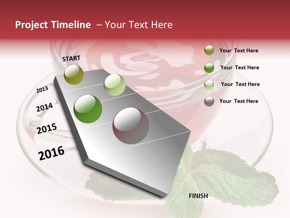 Cut Tea Whole PowerPoint Template