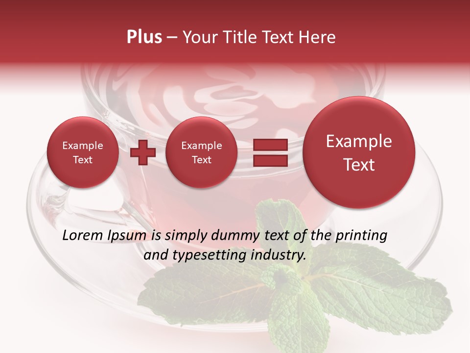Cut Tea Whole PowerPoint Template