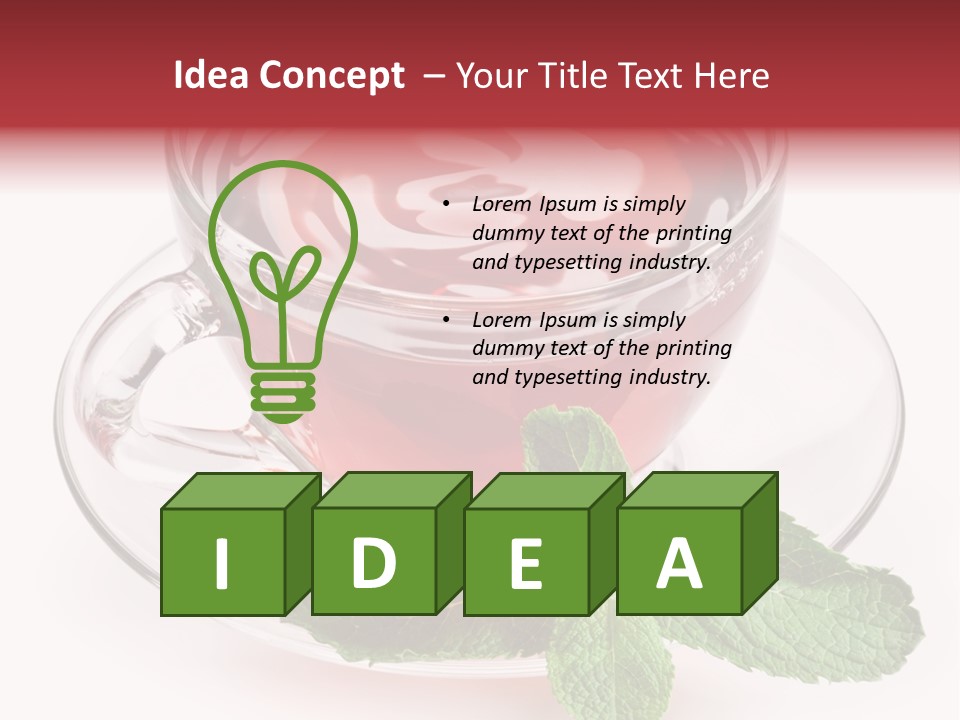 Cut Tea Whole PowerPoint Template