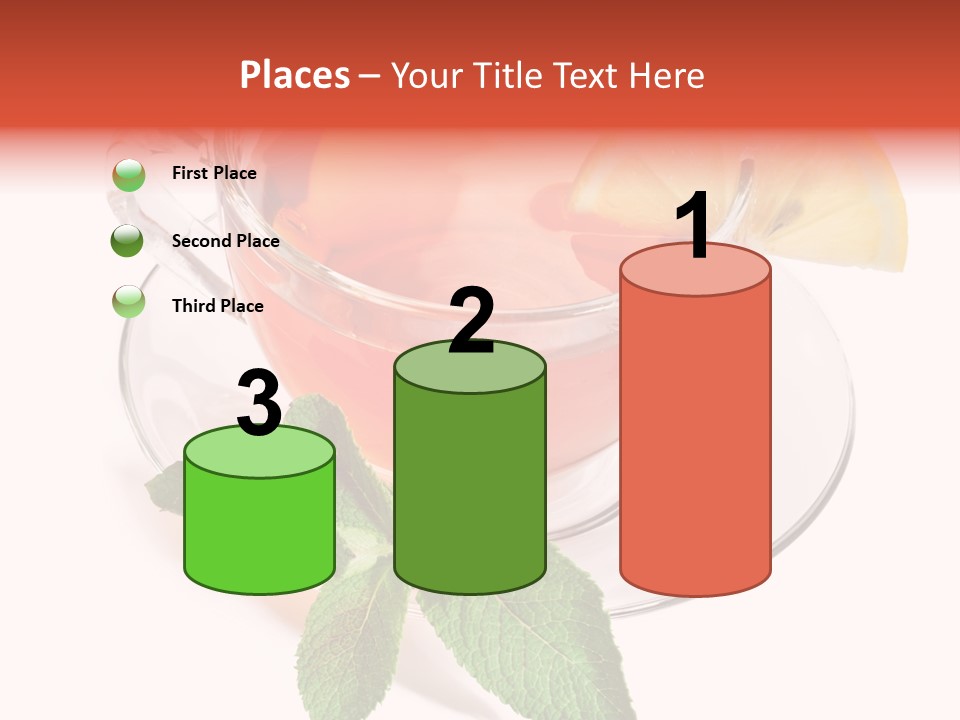 Cut Plate Lemon PowerPoint Template