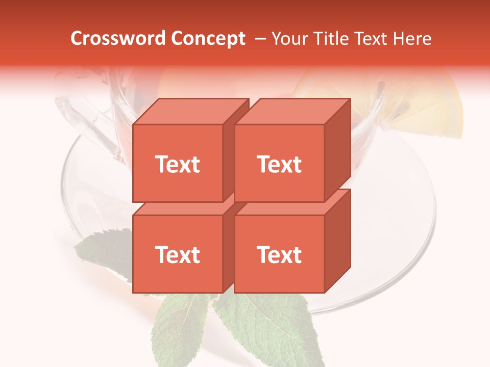 Cut Plate Lemon PowerPoint Template