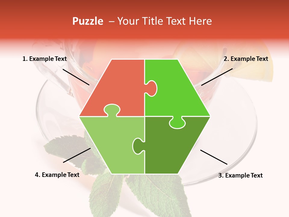 Cut Plate Lemon PowerPoint Template