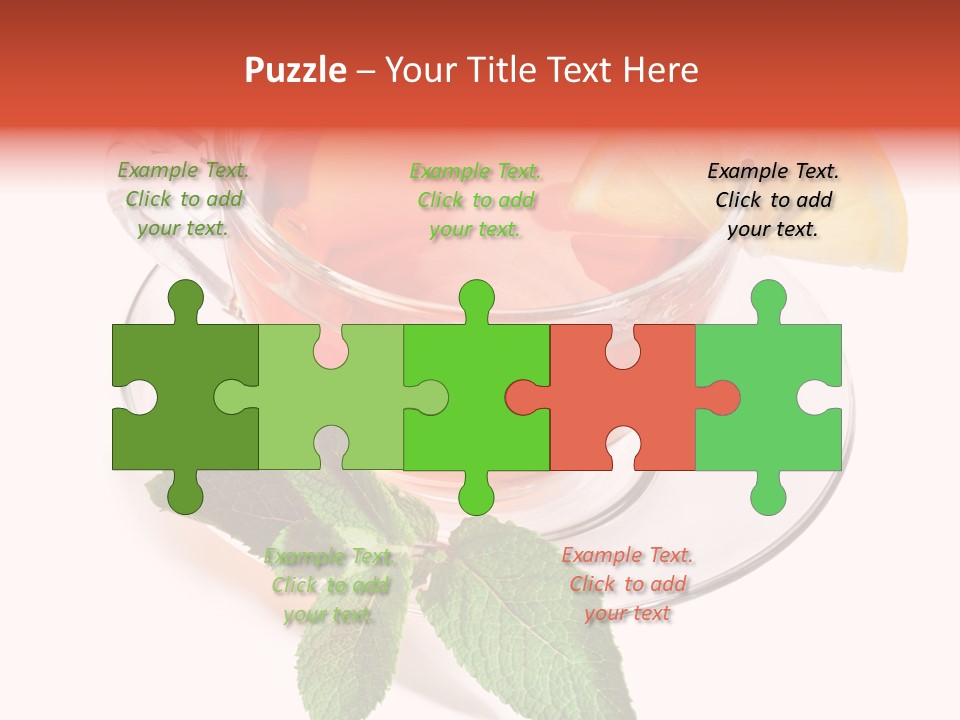 Cut Plate Lemon PowerPoint Template