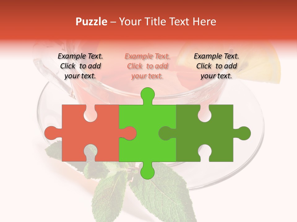 Cut Plate Lemon PowerPoint Template