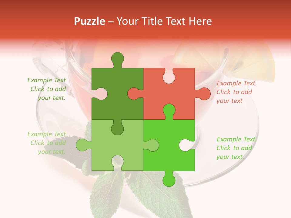 Cut Plate Lemon PowerPoint Template