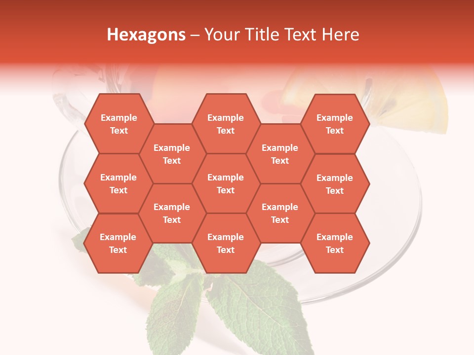 Cut Plate Lemon PowerPoint Template