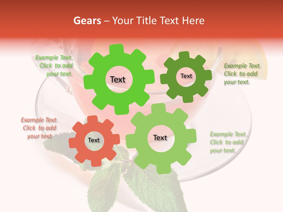 Cut Plate Lemon PowerPoint Template