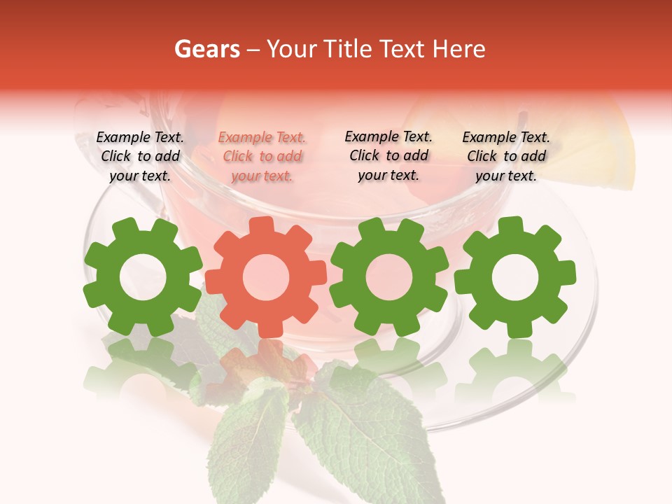 Cut Plate Lemon PowerPoint Template