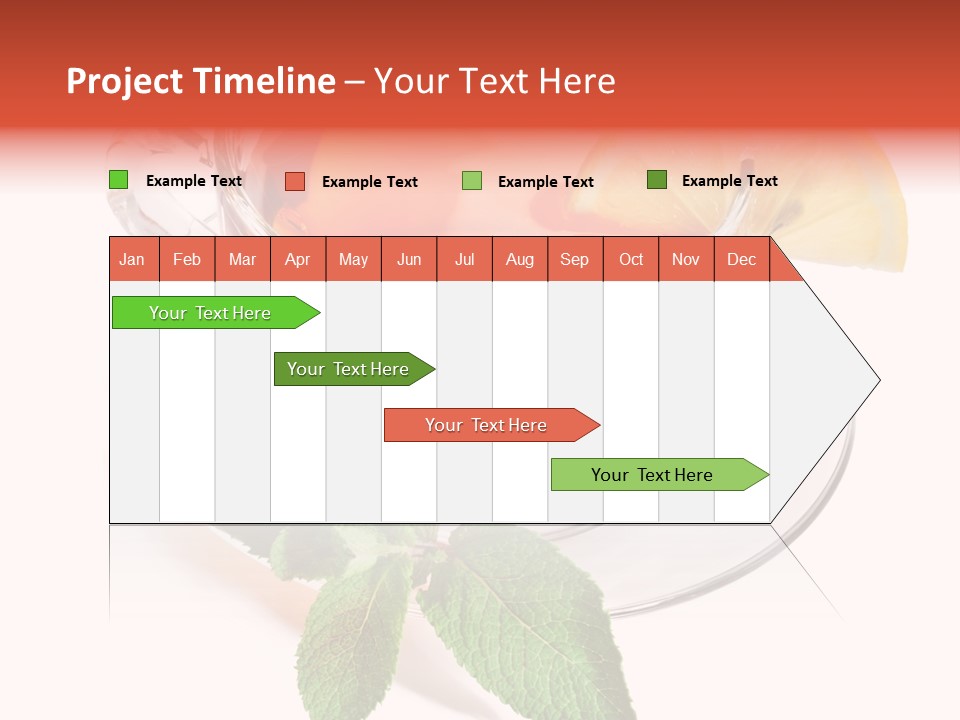 Cut Plate Lemon PowerPoint Template