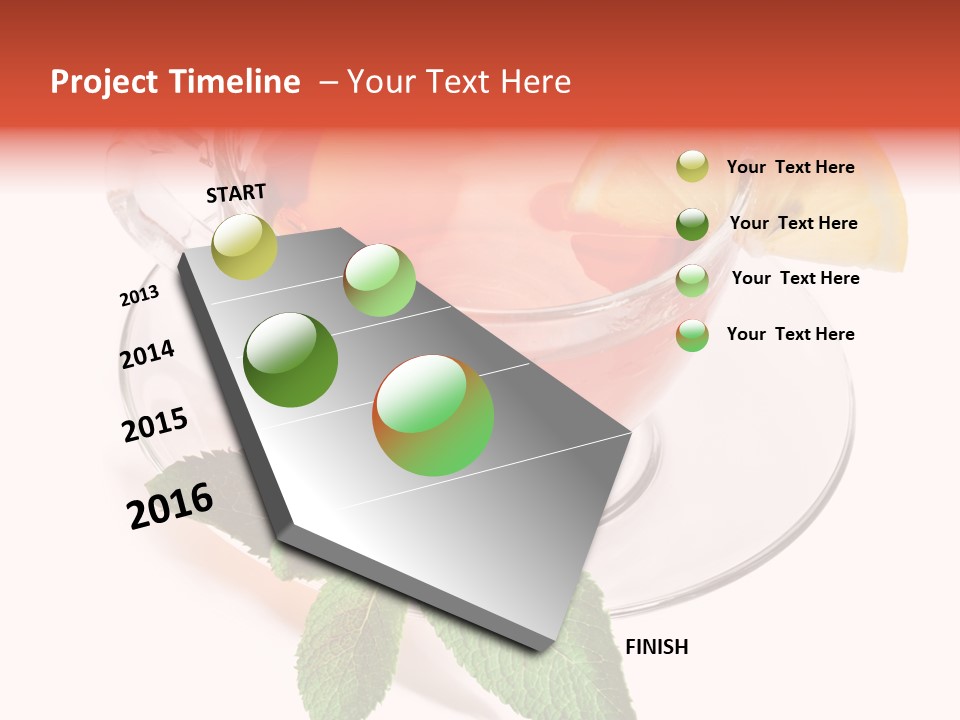 Cut Plate Lemon PowerPoint Template
