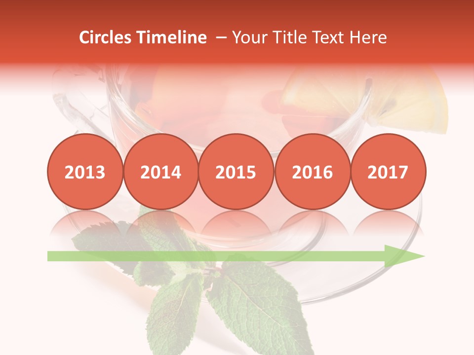 Cut Plate Lemon PowerPoint Template