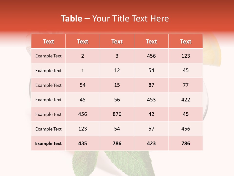Cut Plate Lemon PowerPoint Template