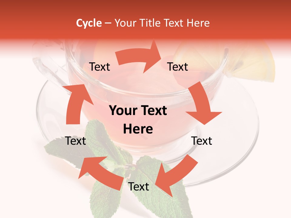 Cut Plate Lemon PowerPoint Template