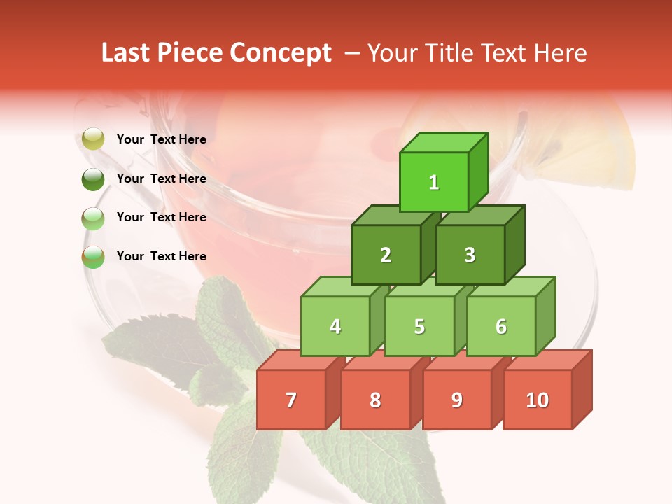 Cut Plate Lemon PowerPoint Template