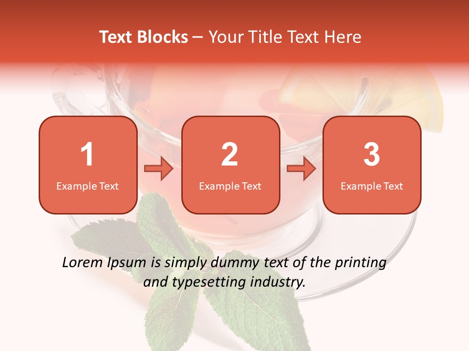 Cut Plate Lemon PowerPoint Template
