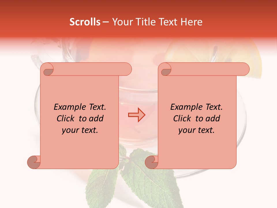 Cut Plate Lemon PowerPoint Template