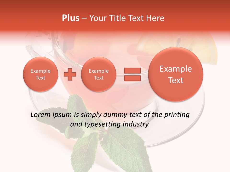 Cut Plate Lemon PowerPoint Template