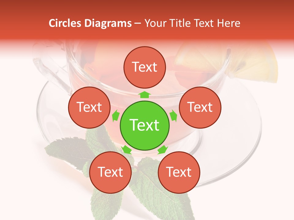 Cut Plate Lemon PowerPoint Template