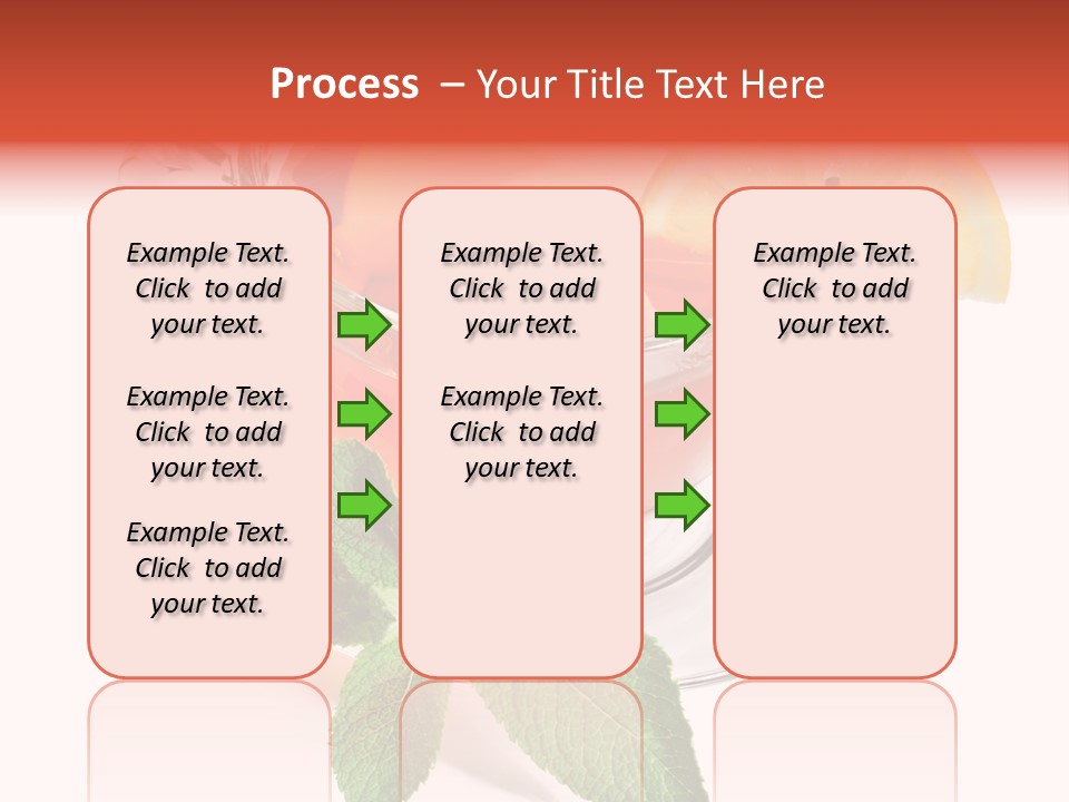Cut Plate Lemon PowerPoint Template
