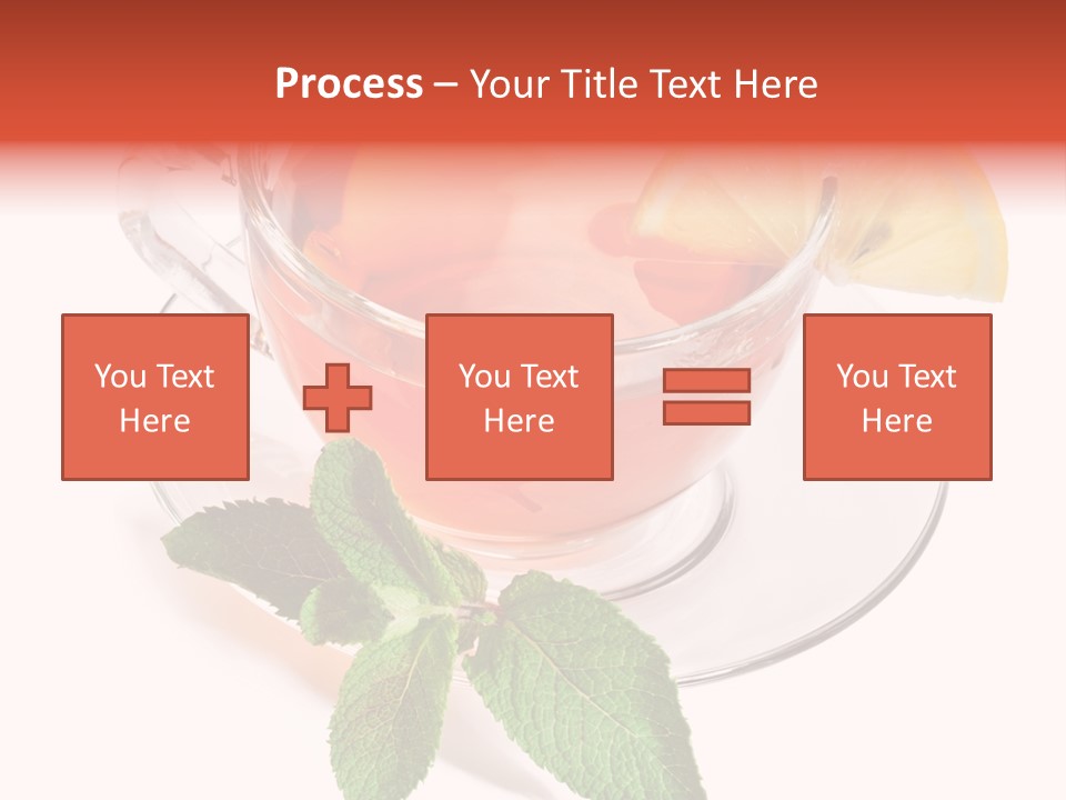 Cut Plate Lemon PowerPoint Template