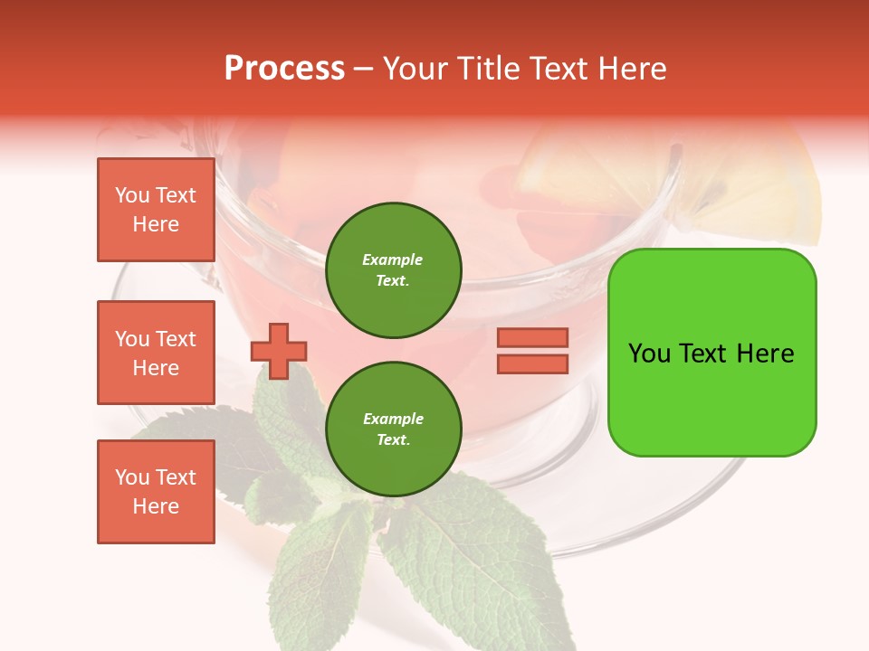 Cut Plate Lemon PowerPoint Template