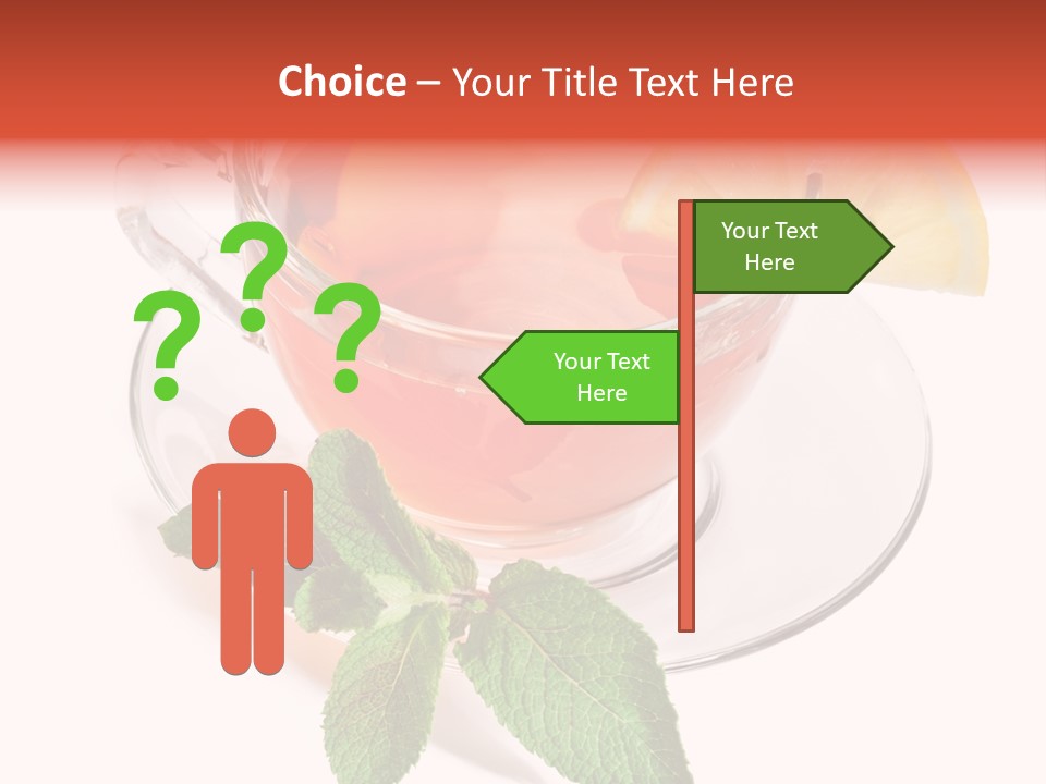 Cut Plate Lemon PowerPoint Template