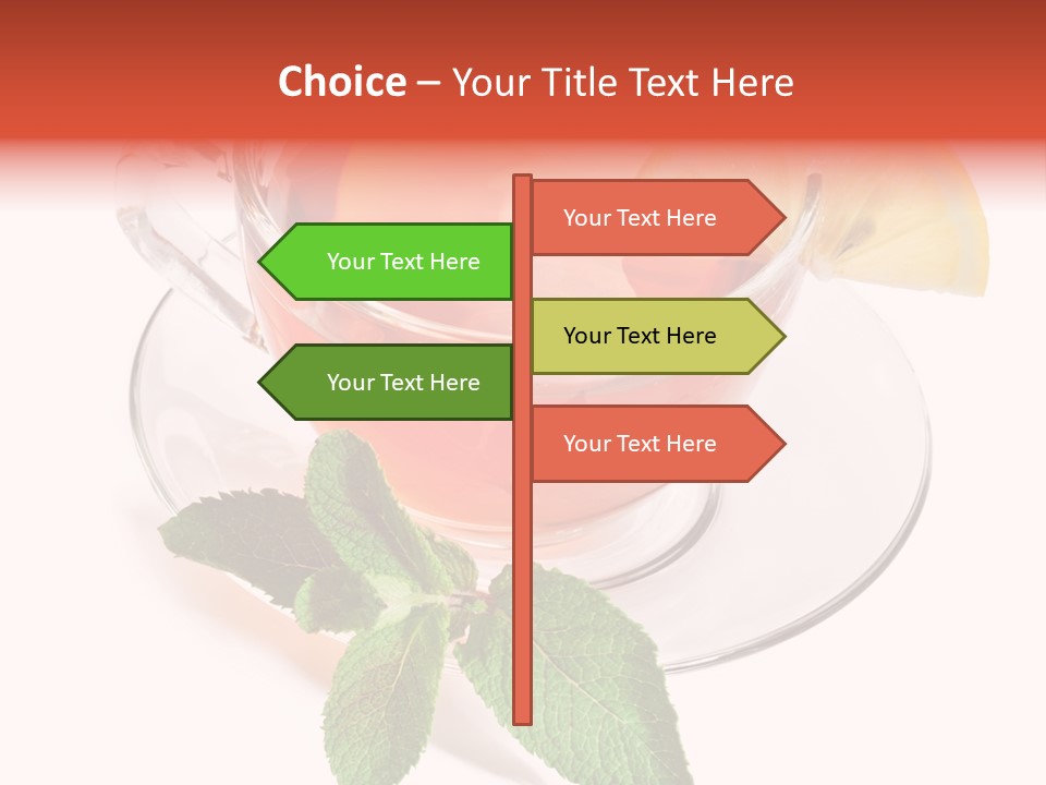 Cut Plate Lemon PowerPoint Template