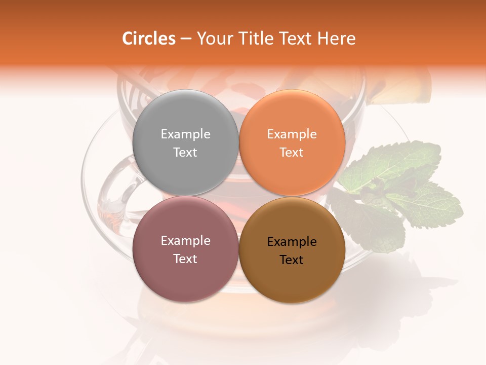 Ingredient Tea Gold PowerPoint Template