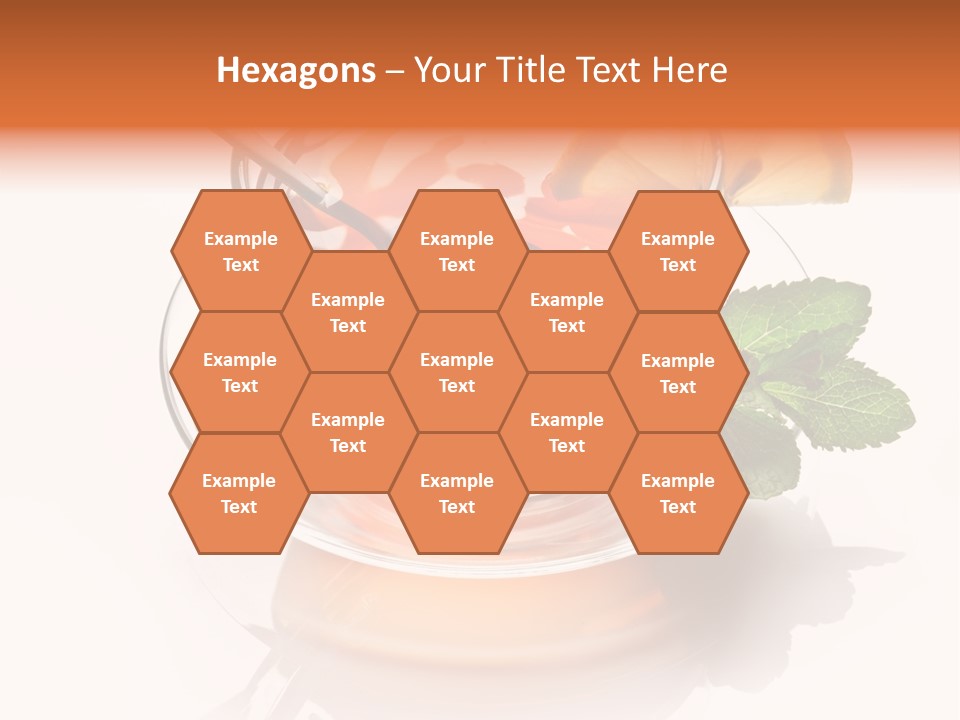 Ingredient Tea Gold PowerPoint Template