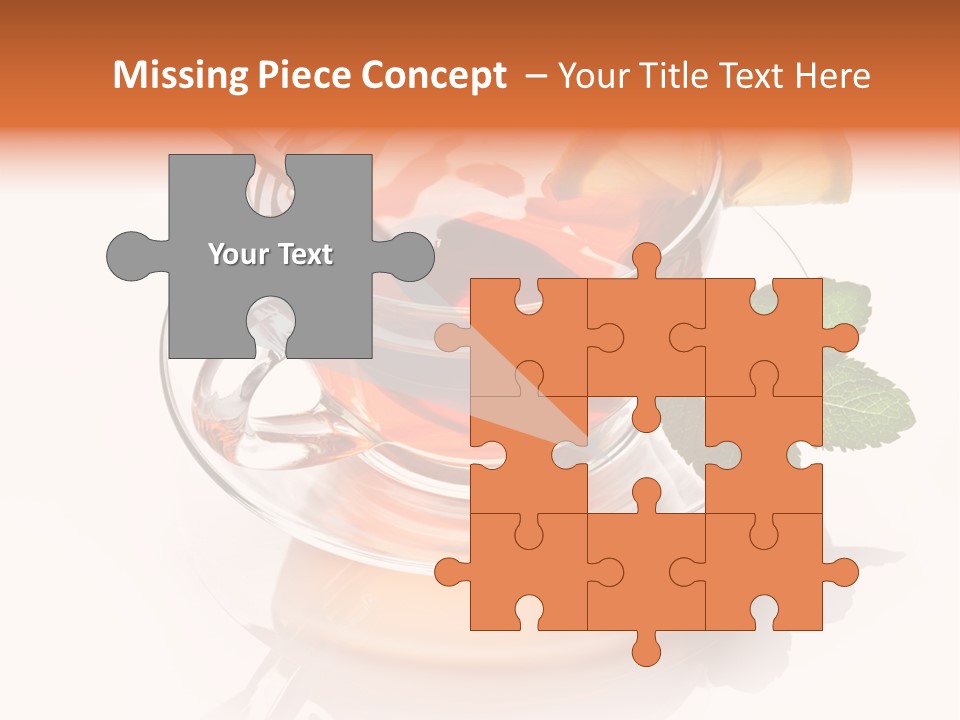 Ingredient Tea Gold PowerPoint Template