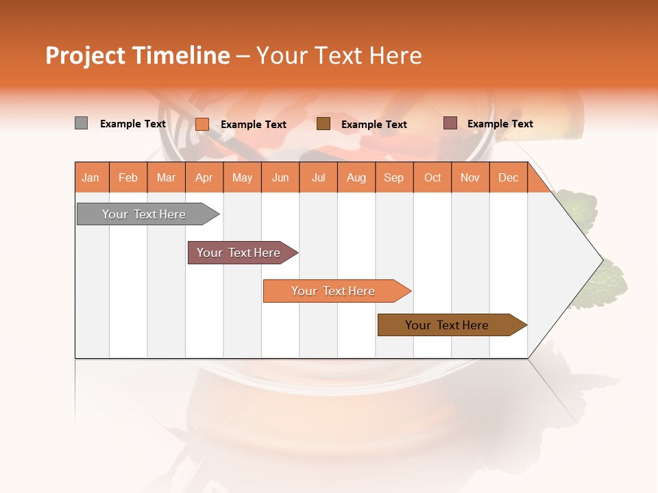 Ingredient Tea Gold PowerPoint Template