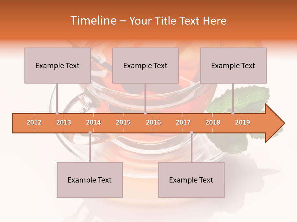 Ingredient Tea Gold PowerPoint Template